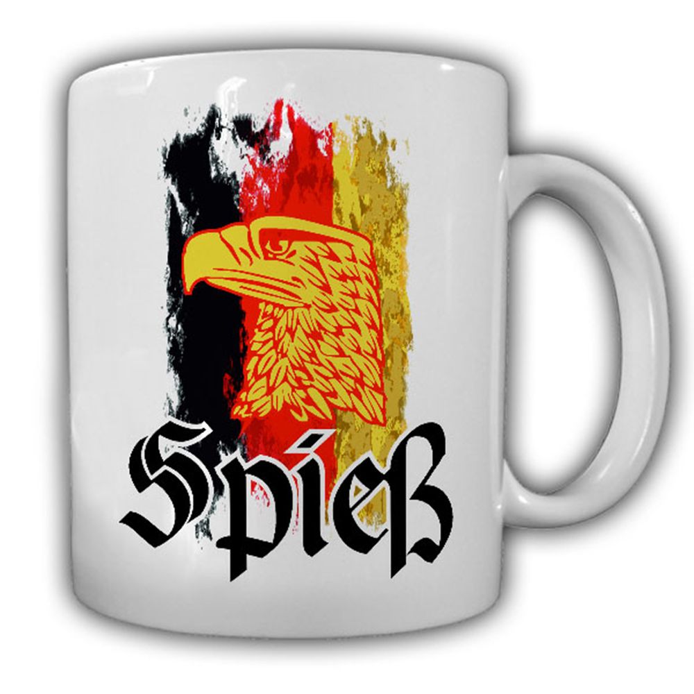 Deutschland Spieß Bundeswehr Adler Fahne schwarz rot gold Mutter Tasse #14268 