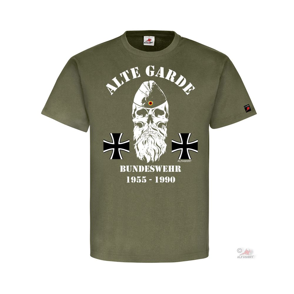 Alte Garde Bundeswehr 1955 Gründung 1990 Wende Dienstzeit Veteran T-Shir#32245