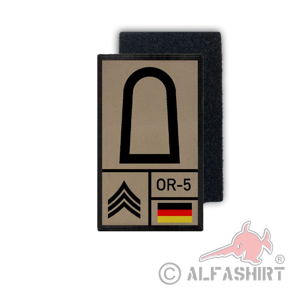 Rank Patch 9.8x6cm Sergeant Tropen Stuffz Bundeswehr Rank # 35858