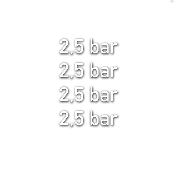 Reifendruck 2,5 bar Bundeswehr Kotflügel Klebefolie BAR PSI ATÜ 2cm #A5328