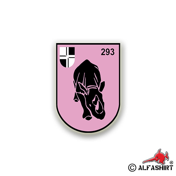 Sticker PzBtl 293 Bundeswehr practice area service time 5x5cm A745