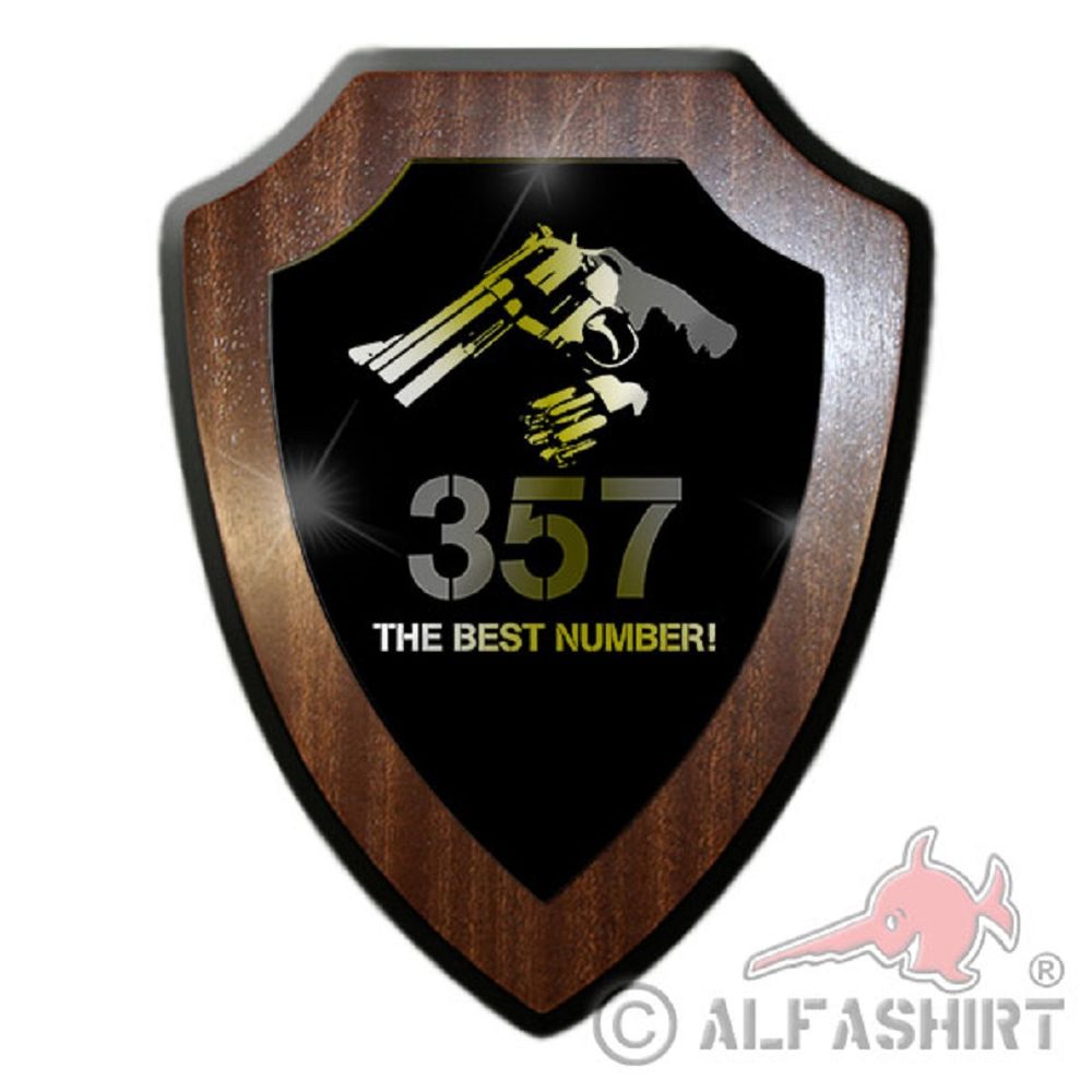 Coat of Arms - 357 the Best Number Pistol Revolver Handgun Coat of Arms #19848