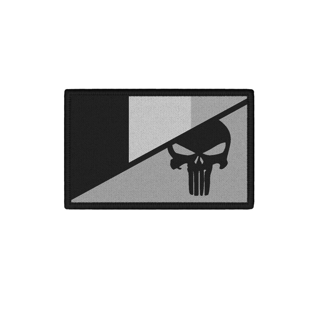 Belgien Skull grau Airsoft Soldat Infidel Einheit Abzeichen  Patch #27658