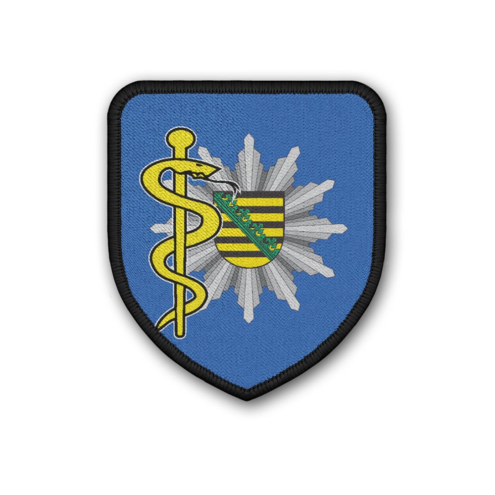 Patch Polizeiarzt Sachsen Polizei Abzeichen Arzt Doktor Mediziner#24249
