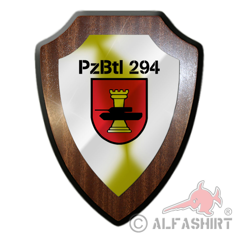 Heraldic shield PzBtl 294 Tank Battalion BW Army Military Company Unit # 27058