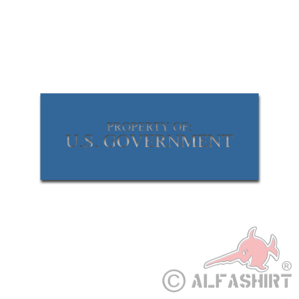 Lackierschablone Property of US Government Amerika Army 39,5x6cm A5262