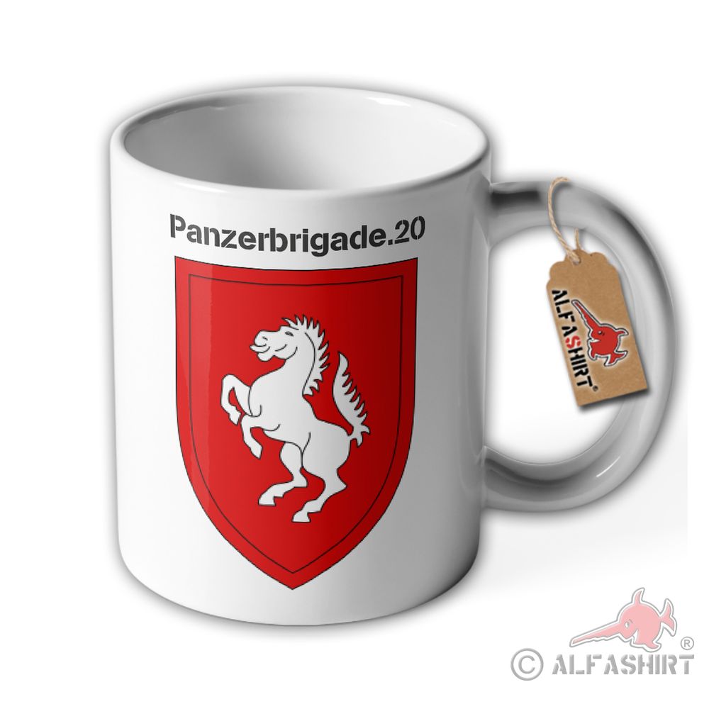 Tasse Panzerbrigade 20 Wappen Wandschild PzBrig Bundeswehr BW Deutschland #36199