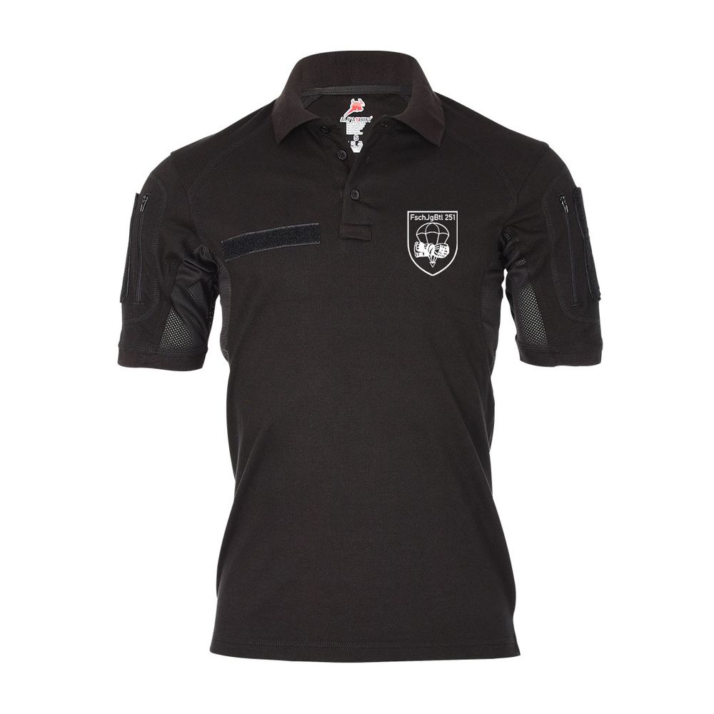 Tactical Poloshirt Alfa FschJgBtl 251 Fallschirmjägerbataillon Fallschirmjäger Bataillon Calw Wappen #19303