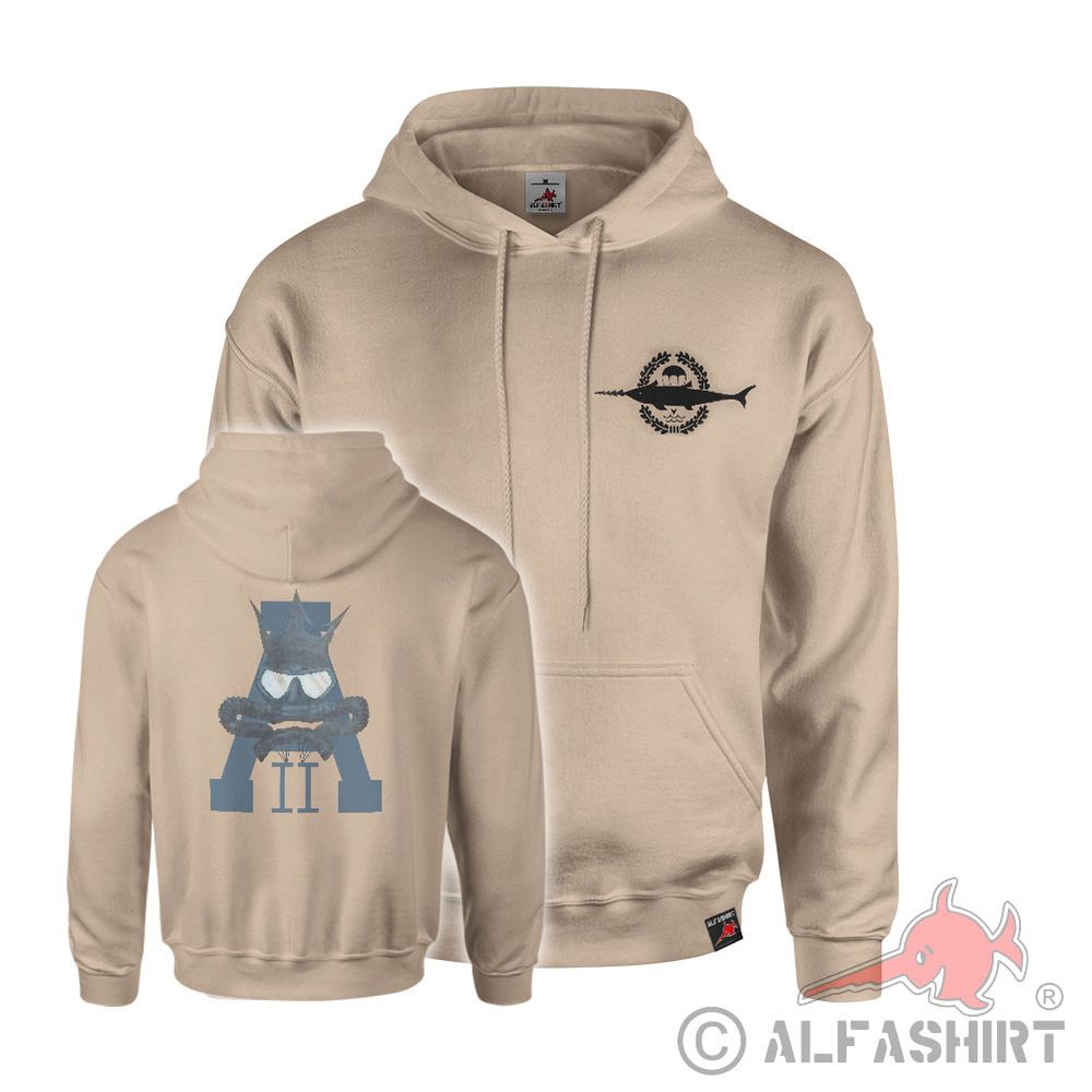 Hoodie sand 2 Zwote combat swimmer unit KS train Bundeswehr maritime #43657