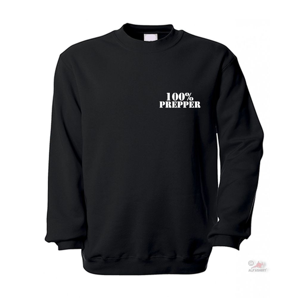 Prepper 100% to be prepared Survival Outdoor Bushcraft Tactical Sweater # 19156