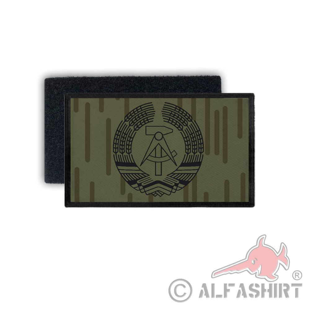 Patch DDR NVA Flagge Strichtarn Hammer Zirkel Nationale Tarn 7,5 x 4,5 #35291