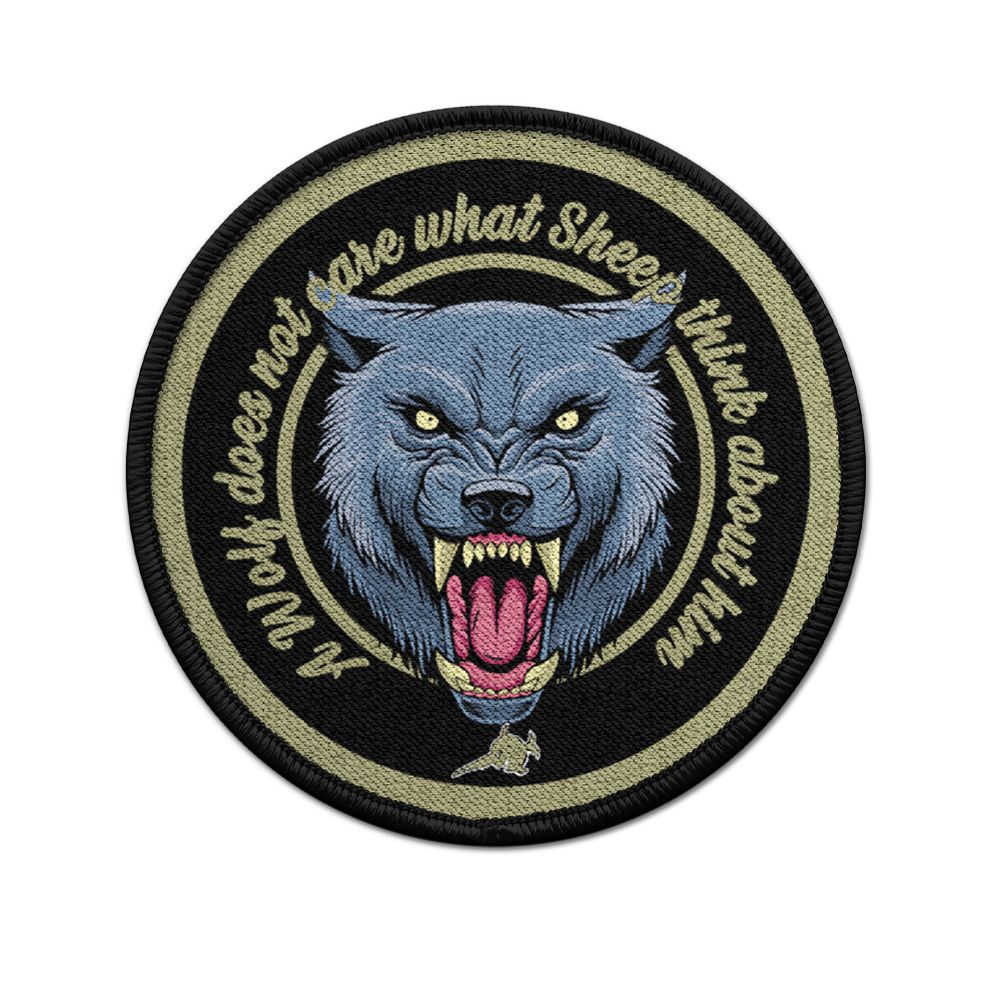 Patch Ein Wolf interessiert es nicht was Schafe über ihn denken Uniform #30982