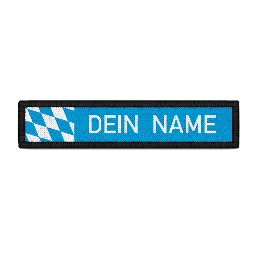 Namensschild Patch Bayern mit deinem Namen personalisiert Wappen #38253