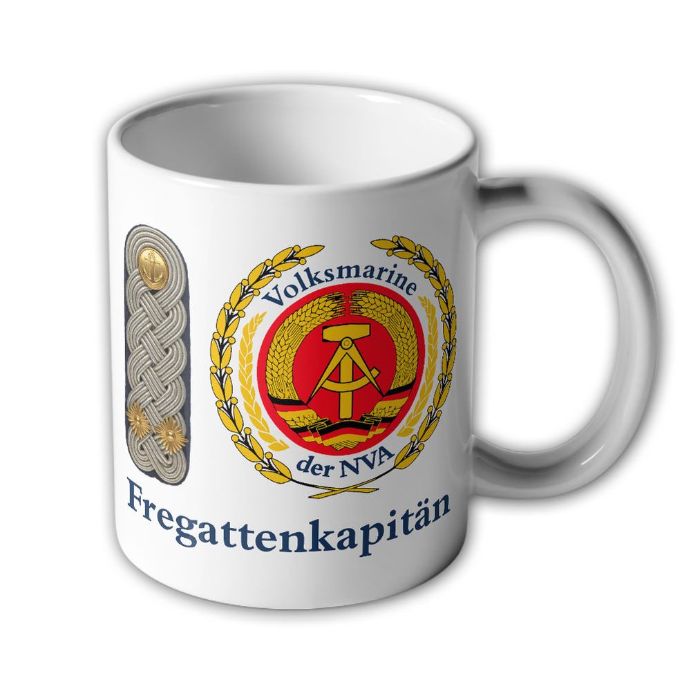 Tasse Volksmarine VM Fregattenkapitän Schulterschlaufe NVA Nationale #47544