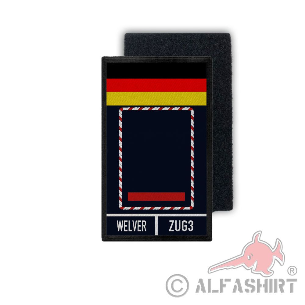 Rank Patch Feuerwehr Brandmeister ZUG NRW BM Feuer Brandwehr 9,8x6cm #32509