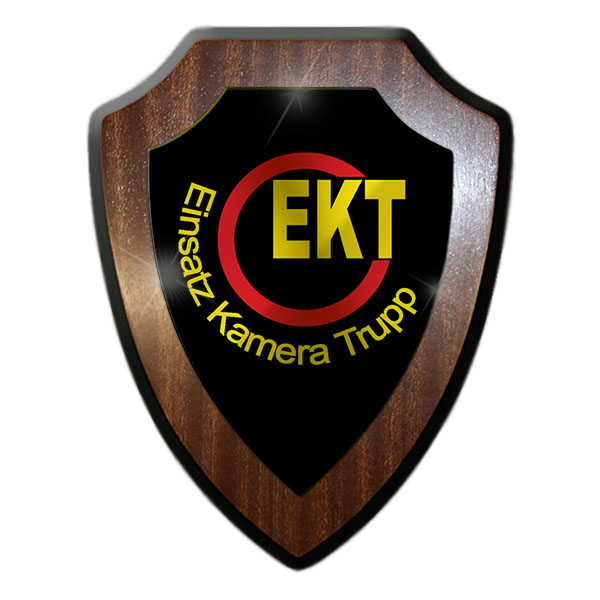 Wappenschild EKT Wappen Wandschild Einsatz Kamera Trupp Kameramann #19586