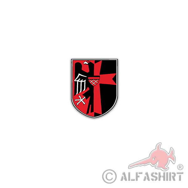 Sticker Sudetenland home schechien border area coat of arms 6x7cm A3047