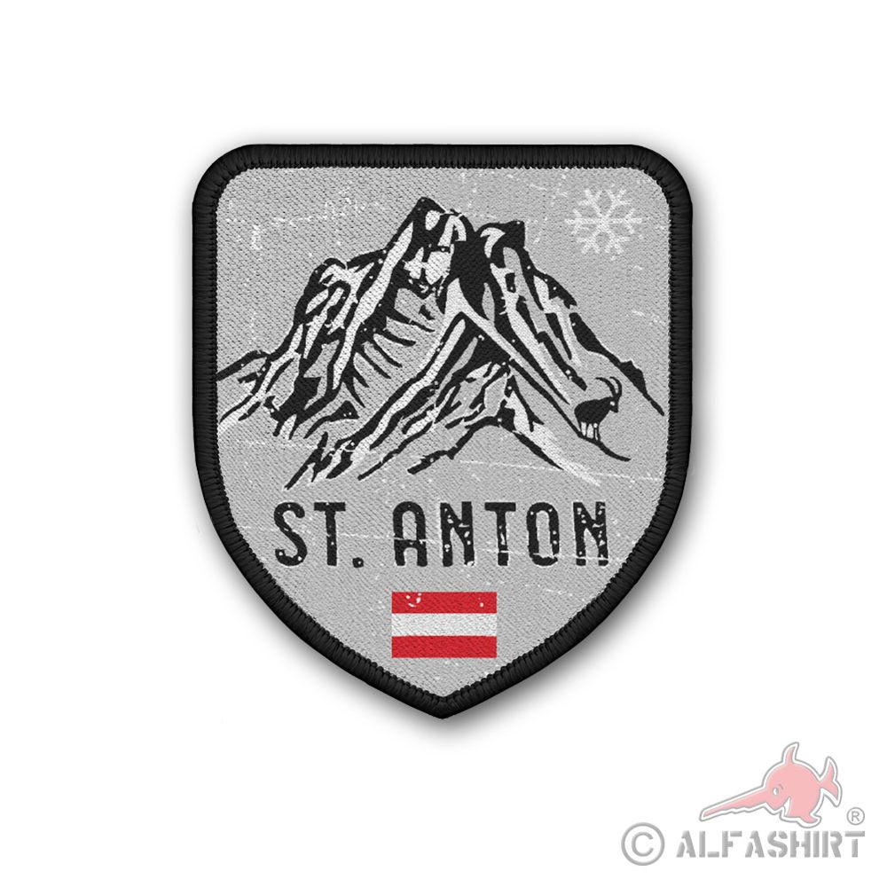 Patch St Anton municipality Arlberg Austria Tyrol mountains # 37317