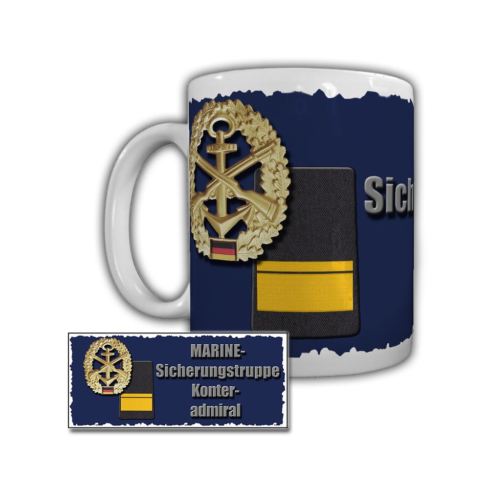 Tasse Marine Sicherungstruppe Konteradmiral Betriebsstofftransporter #29341