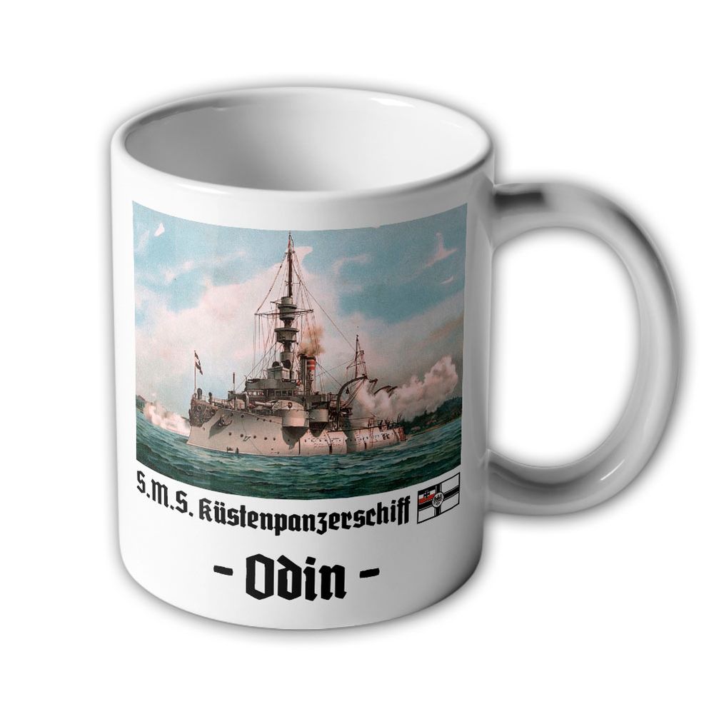 SMS Odin Coastal Armored Ships Imperial Navy Lithograph Image #38107