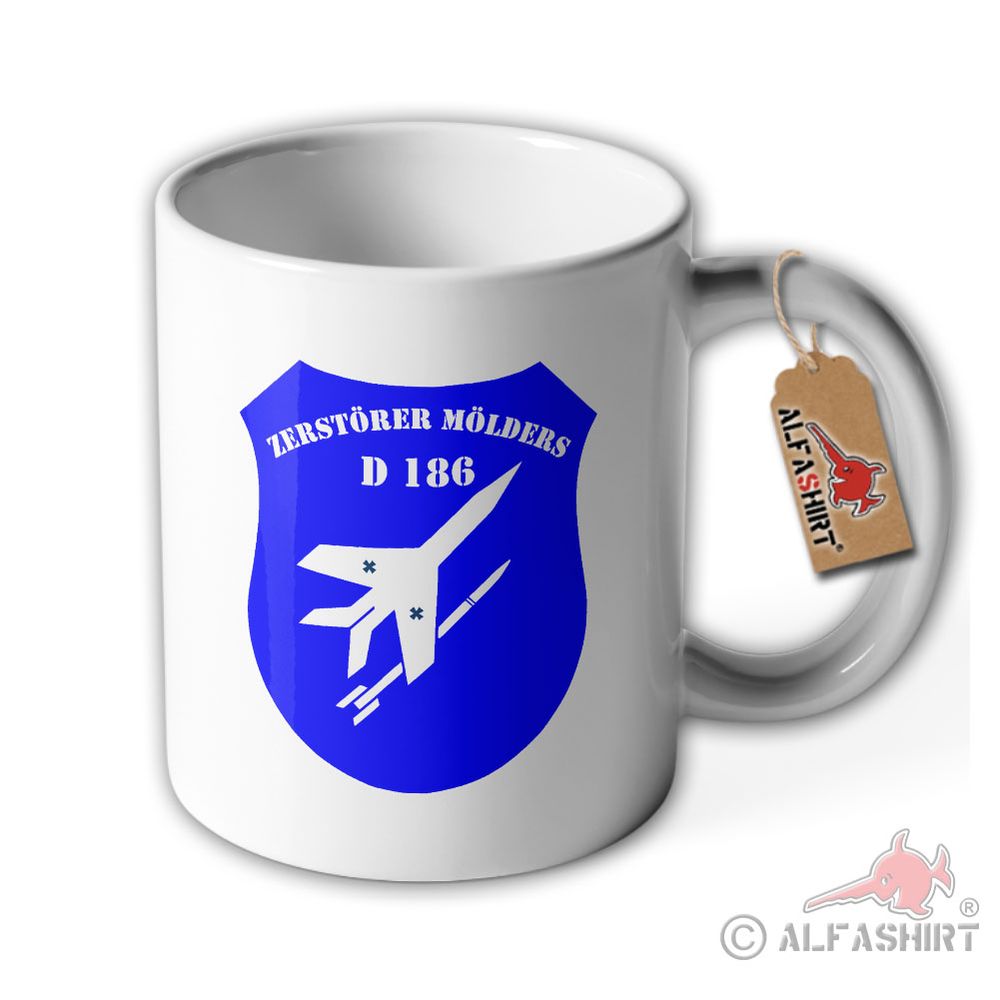 Tasse Zerstörer Mölders D186 Bundeswehr Marine Schiff Wappen#528