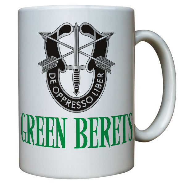 Green Berets Coat of Arms Military America De oppresso liber - Cup # 9893