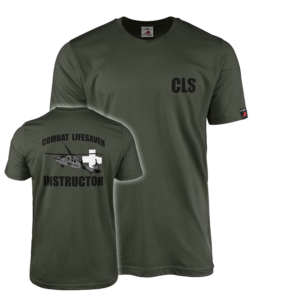 T-Shirt oliv COMBAT LIFESAVER INSTRUCTOR#45635