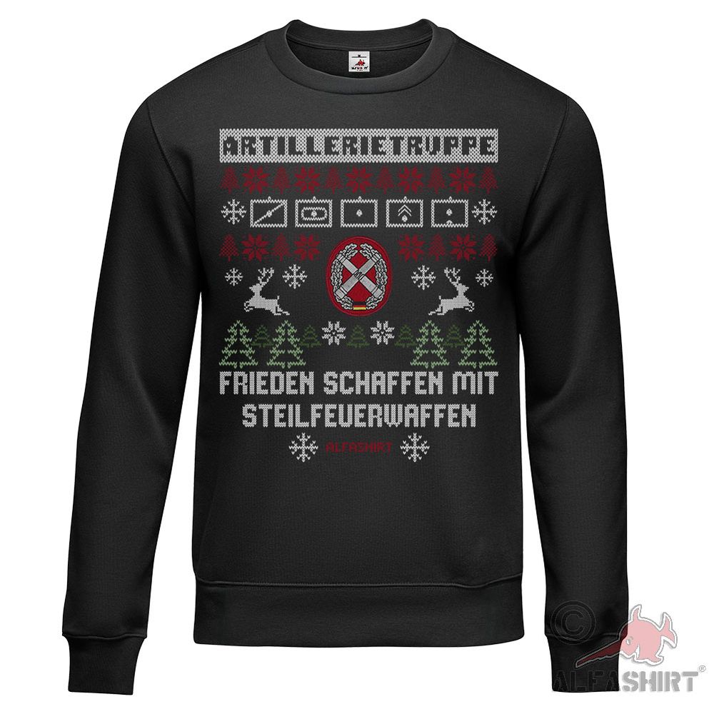 Pulli X-Mas Artillerie BW Artillerietruppe Bundeswehr Pullover #45558
