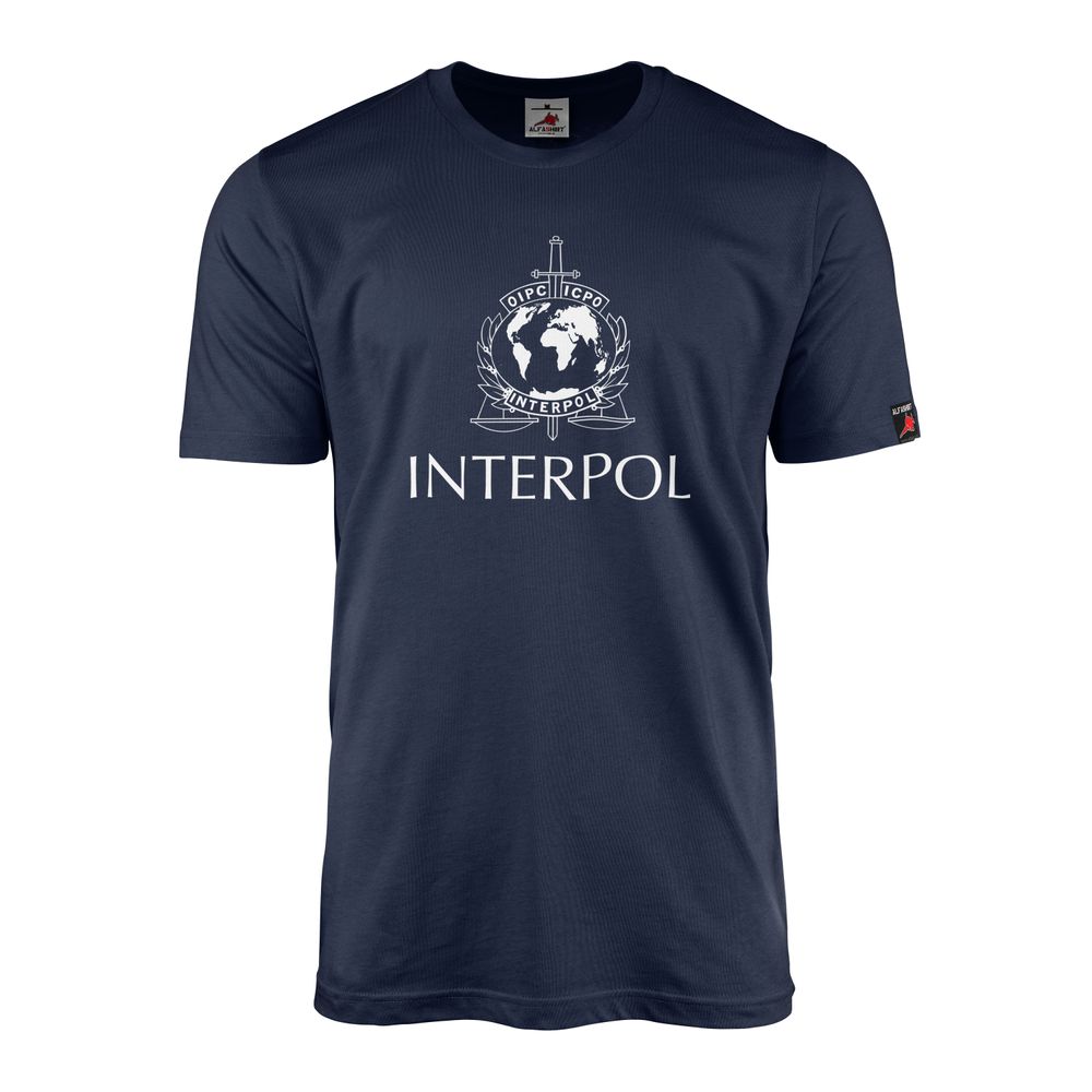 Interpol Polizei Internationale kriminalpolizeiliche Organisation T-Shirt#37092