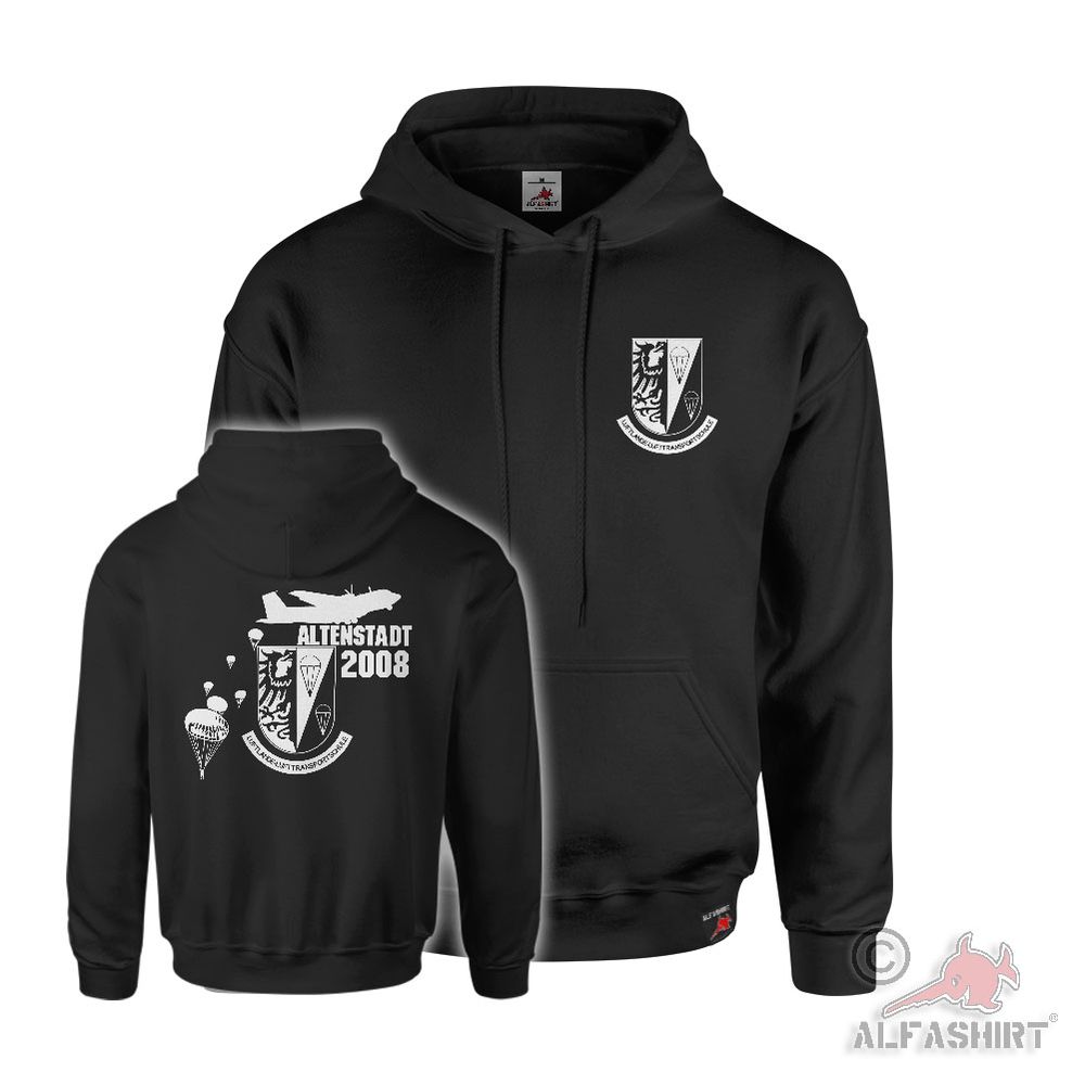 Hoodie Hooded Sweatshirt LL-LTS Airborne and Air Transport School Crest #46223