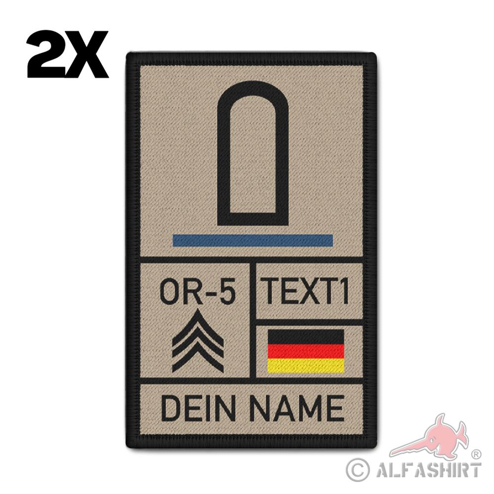 Rank Patch 9,8x6cm Stabsunteroffizier Tropen Sanitätstruppe Bundeswehr #41083