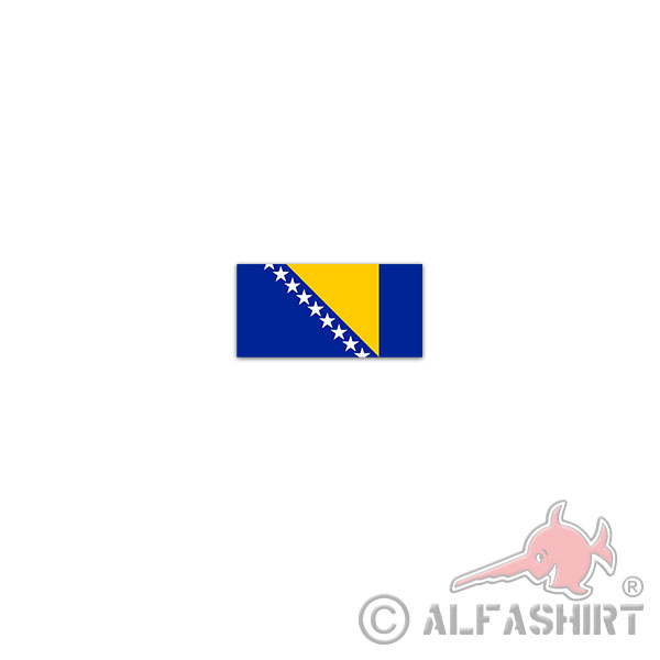 Sticker Bosnia and Herzegovina Flags Bosna Bosnian 7x3,5cm A2992