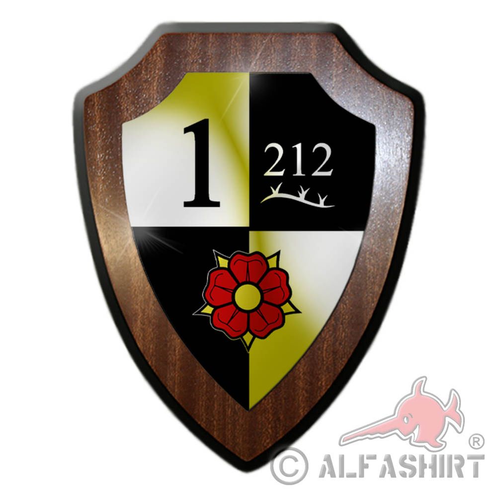 Heraldic shield 1 PzGrenBtl 212 Bundeswehr Augustdorf North Rhine Westphalia # 36602
