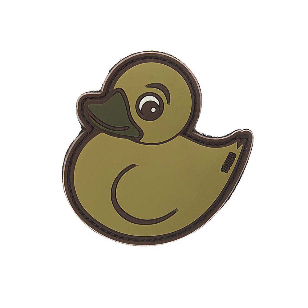 3D Patch Tactical Rubber Duck Squeak Duck Airsoft Fun Velcro 7x7cm # 32642