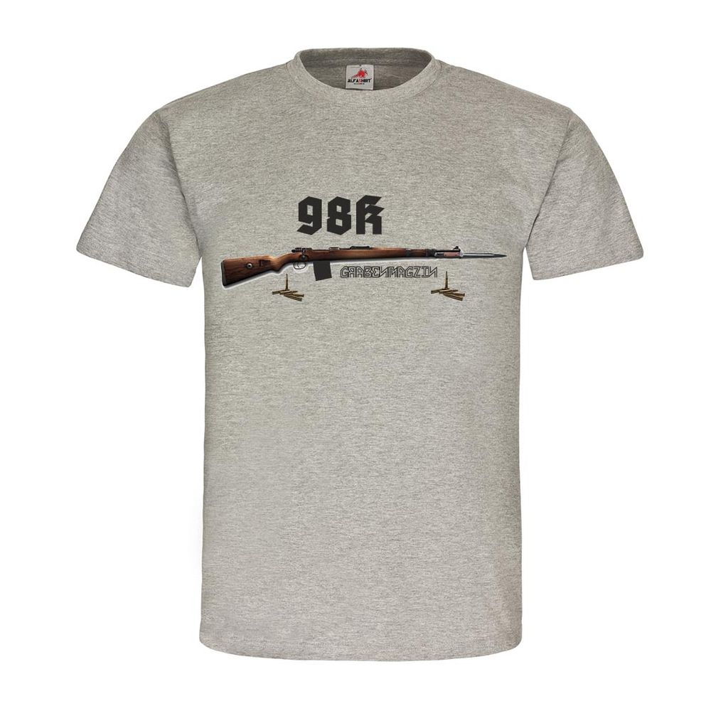 98K Grabenmagazin_WH Waffe Gewehr Messer Bayonet Grabenmagazin Schusswaffe  T-Shirt #21572