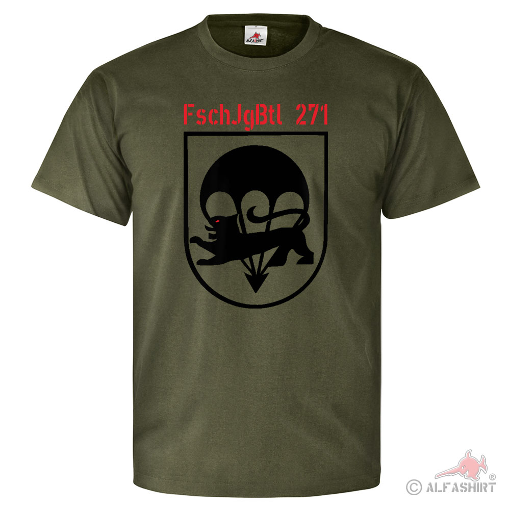 FschJgBtl 271 Skydiving Association Paratroopers - T Shirt # 26024