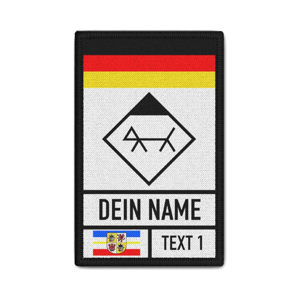 Patch Mecklenburg-Vorpommern taktiches Zeichen Rettungshund DHF   #47480
