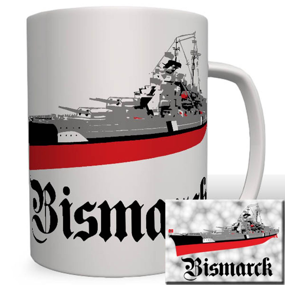 Bismarck Wh Marine Ship Battle Boat Ocean Atlantic Cup # 16594