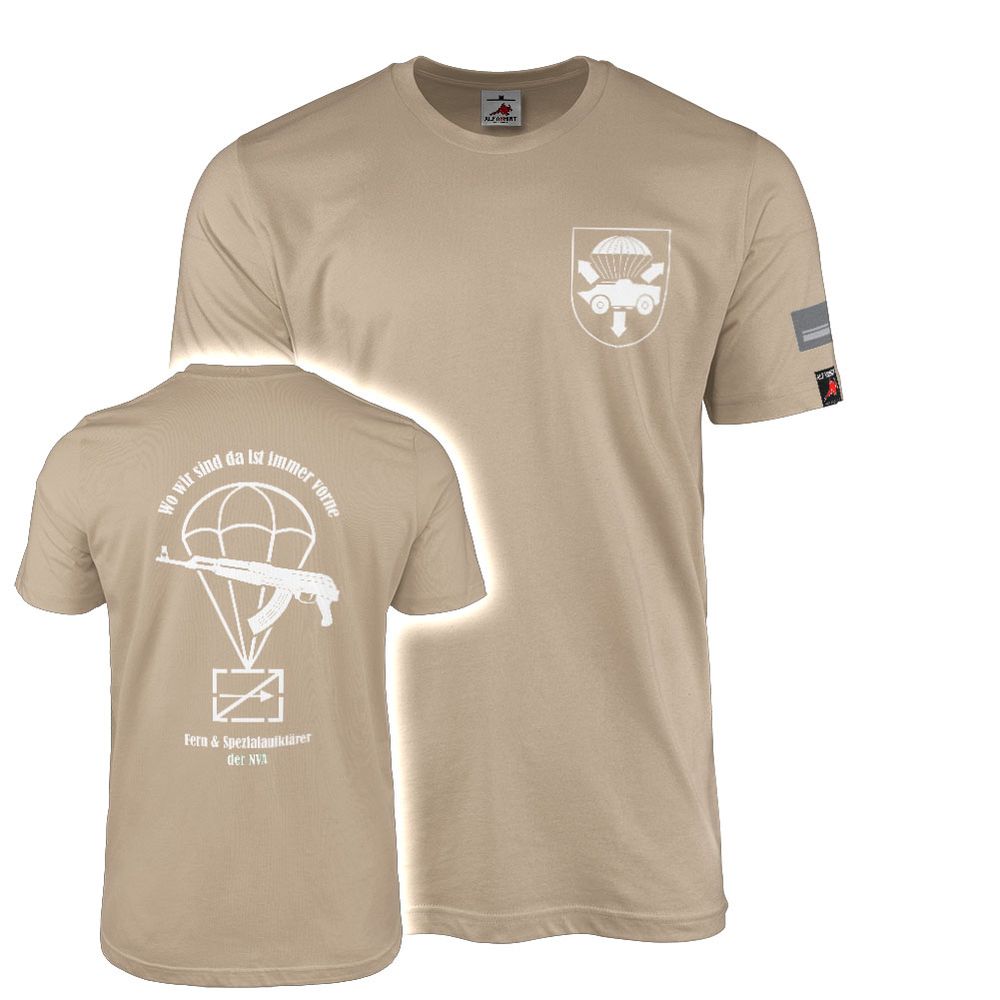 T-Shirt NVA Fallschirmaufklärer Dienstlaufbahn Unterfeldwebel DDR #44614