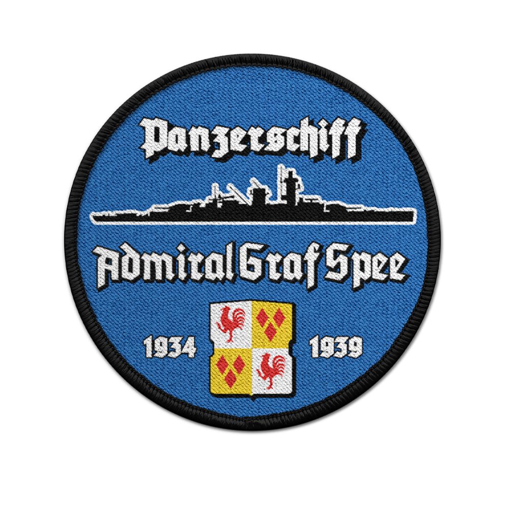 9cm Patch Ironclad Admiral Graf Spee Montevideo Navy Ship # 36395