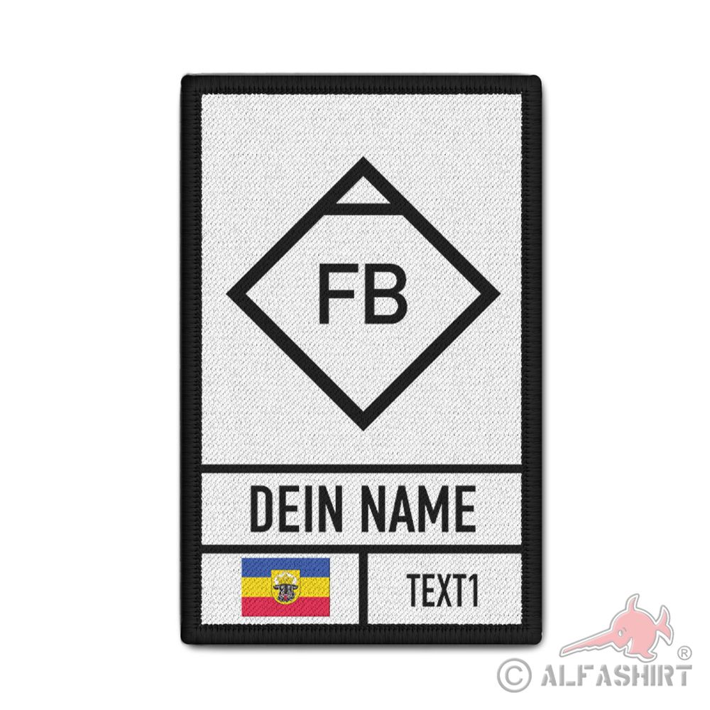Patch Fachberater Hilfswerk Personalisiert Taktisches Zeichen 9,8x6cm#44029