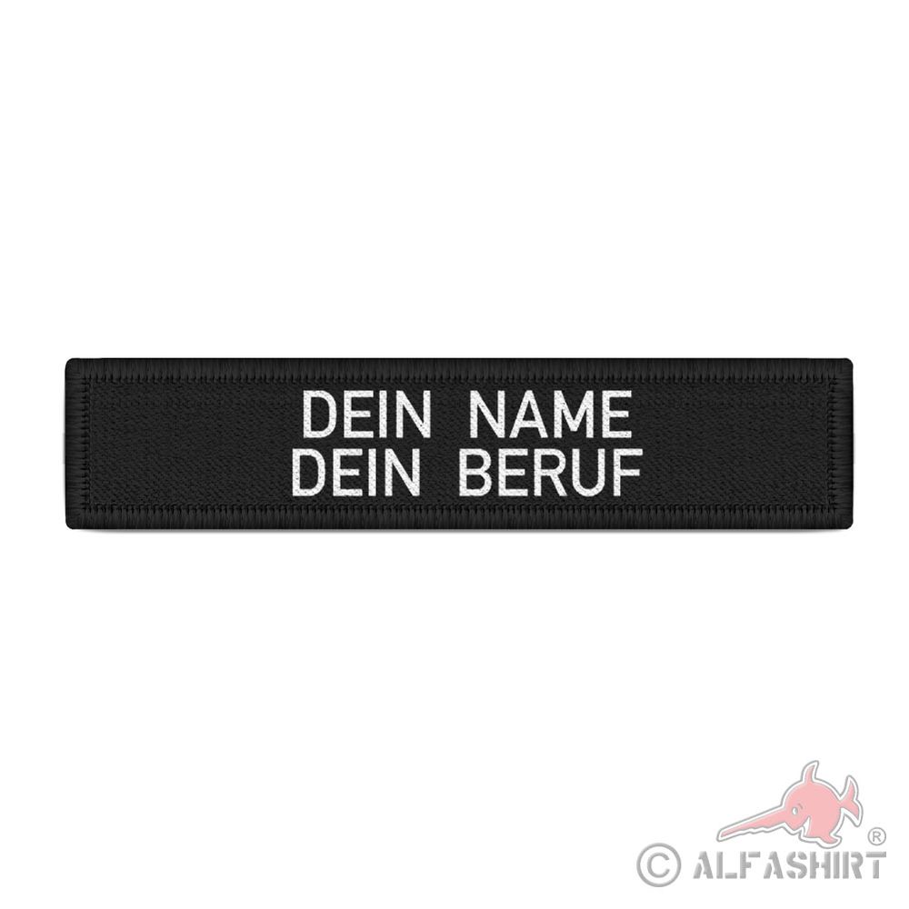 Namenschild Dein Name und Beruf Rettungsdienst Altenpflege Patch #41093
