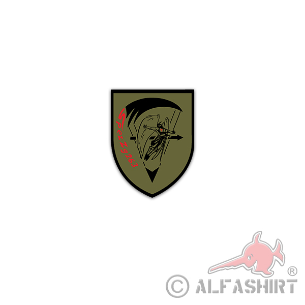 Sticker SpezZg 263 Special Train Paratrooper BW Special 5x7cm A3163