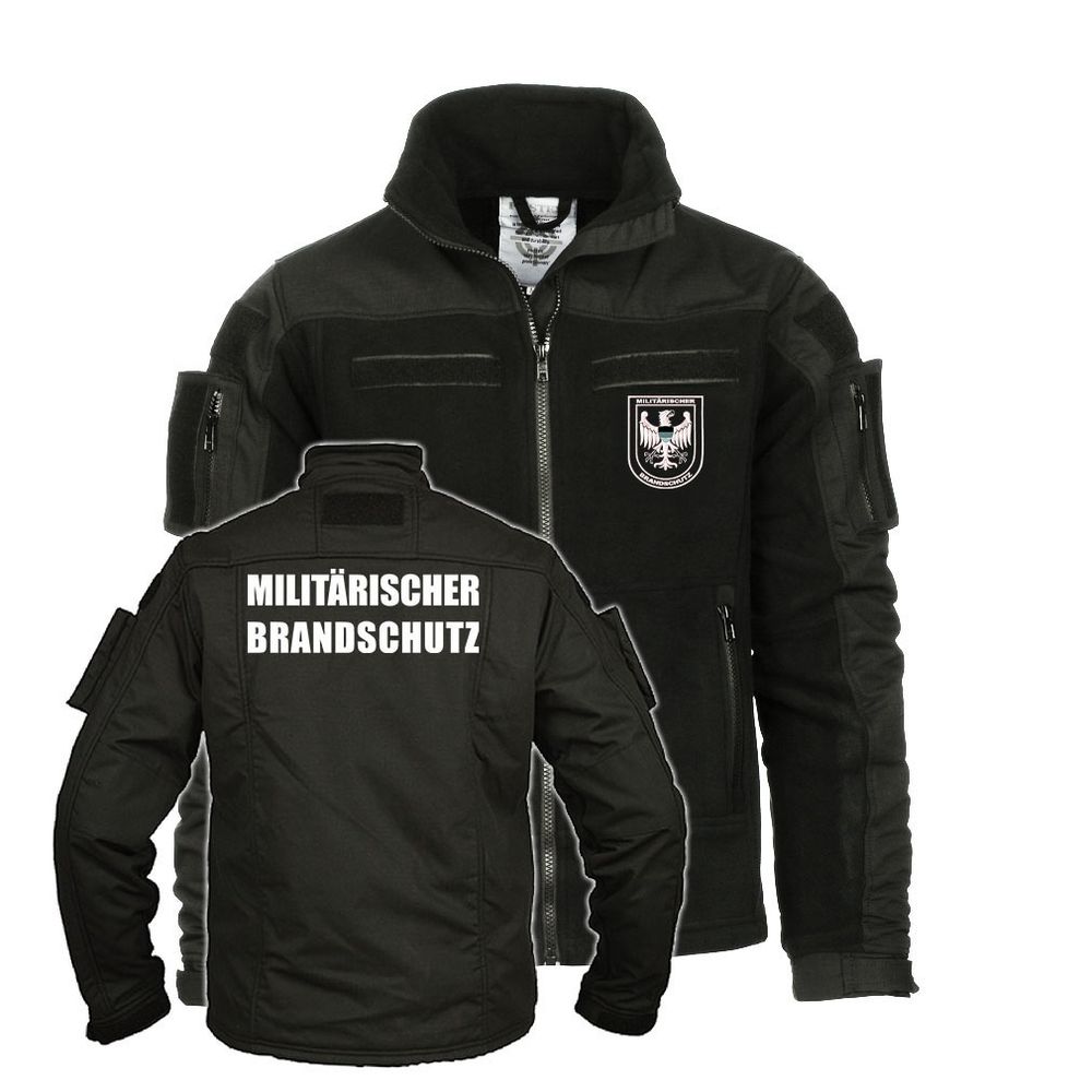 Tactical Fleece Jacket Embroidered Military Fire Protection Bundeswehr #35251