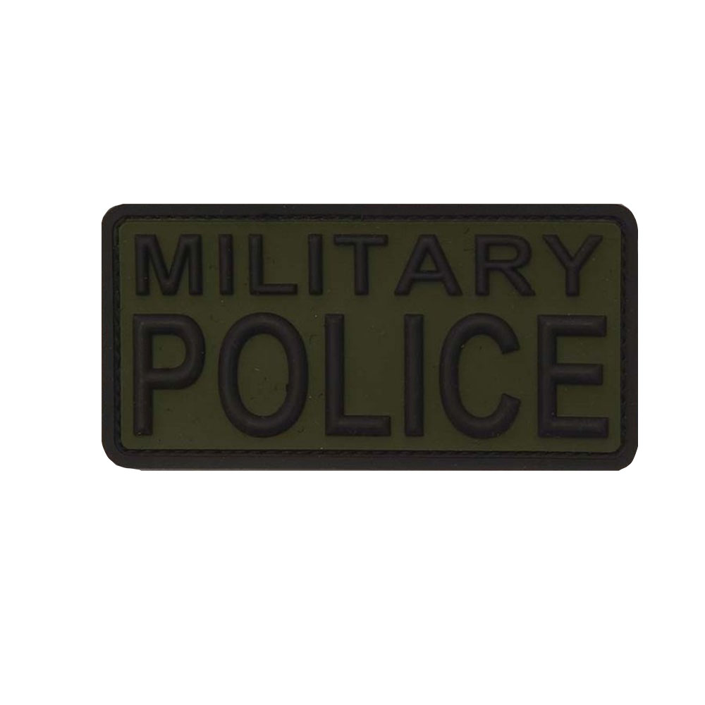 3D Patch MP Military Police oliv Militär Polizei PVC Rubber 4,9x9,8cm #36310