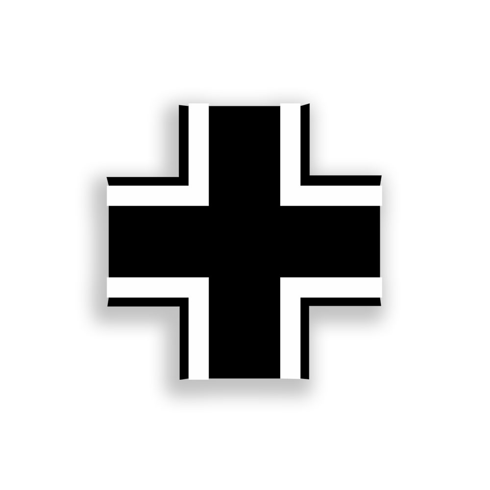 Sticker - PzBtl 33 Tank Battalion Badge (white, 21x30cm) # A122