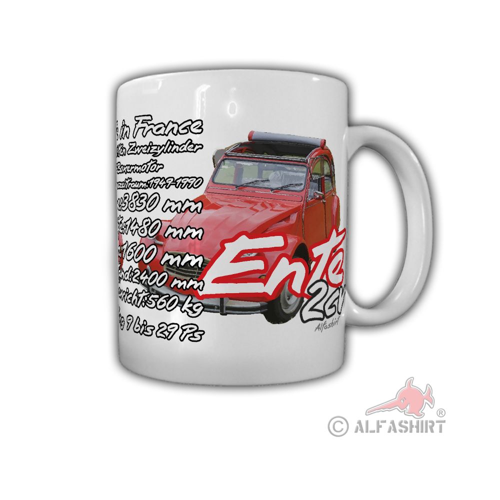 Tasse Ente 2Cv Frankreich Französisch Kleinwagen Auto Klassiker #32103