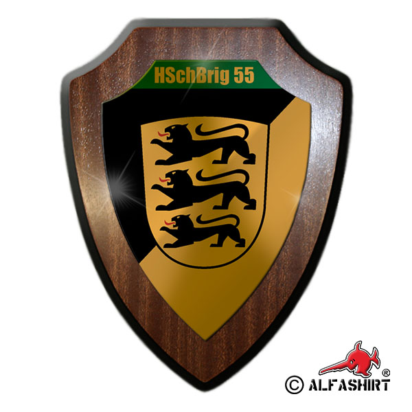 Heraldic shield HSchBrig 55 Homeland Security Brigade BW Heimatschutz Rservist # 17247