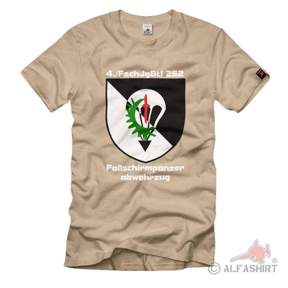 4 FschJgBtl 252 Fallschirmpanzerabwehrzug T-Shirt#35781