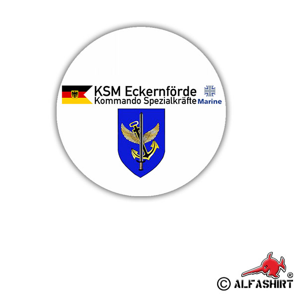 Aufkleber/Sticker KSM Kommando Spezialkräfte Marine Bundesmarine 7x7cm A1557